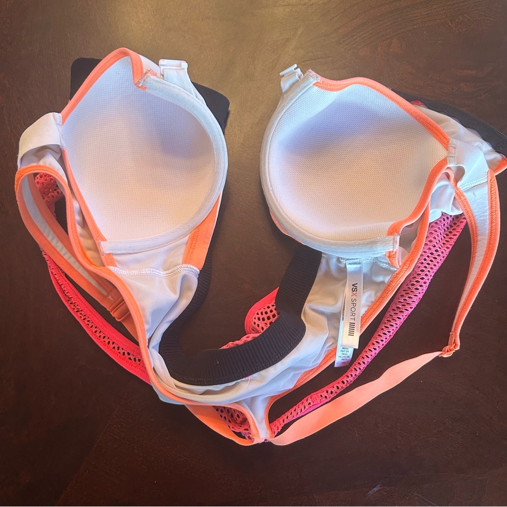 VSX Pink and Gray Sports Bra - Picture 4 of 5